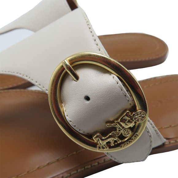 COACH Women's LESLI Leather Sandal size: 8 - Picture 3 of 5